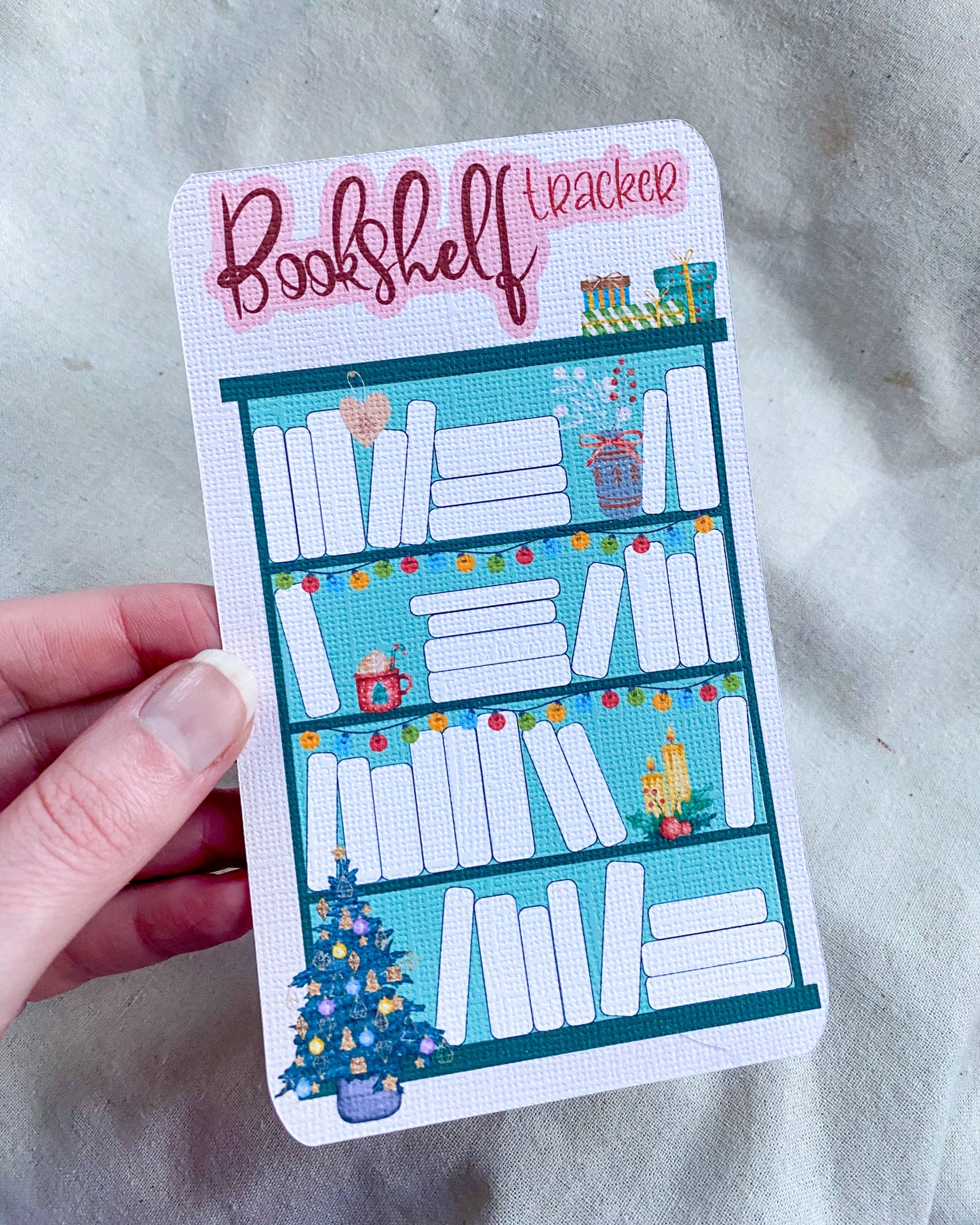 Bookshelf Tracker Bookmark: Christmas