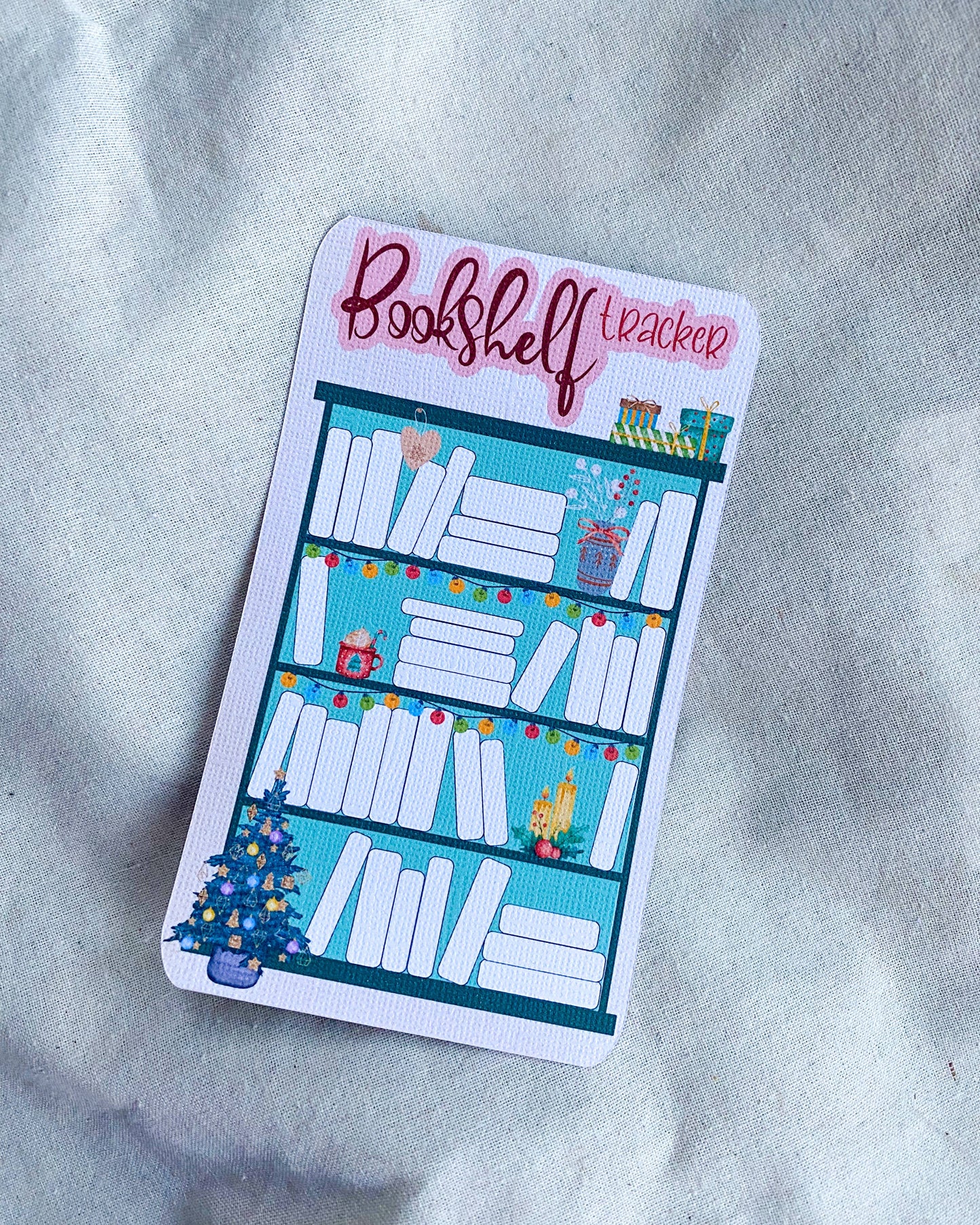 Bookshelf Tracker Bookmark: Christmas